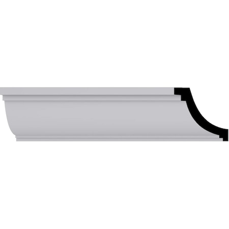 Ekena Millwork Ceiling Ring, Polyurethane, 94-1/2 in L, 2 in H, Factory Primed MLD02X02X02MD